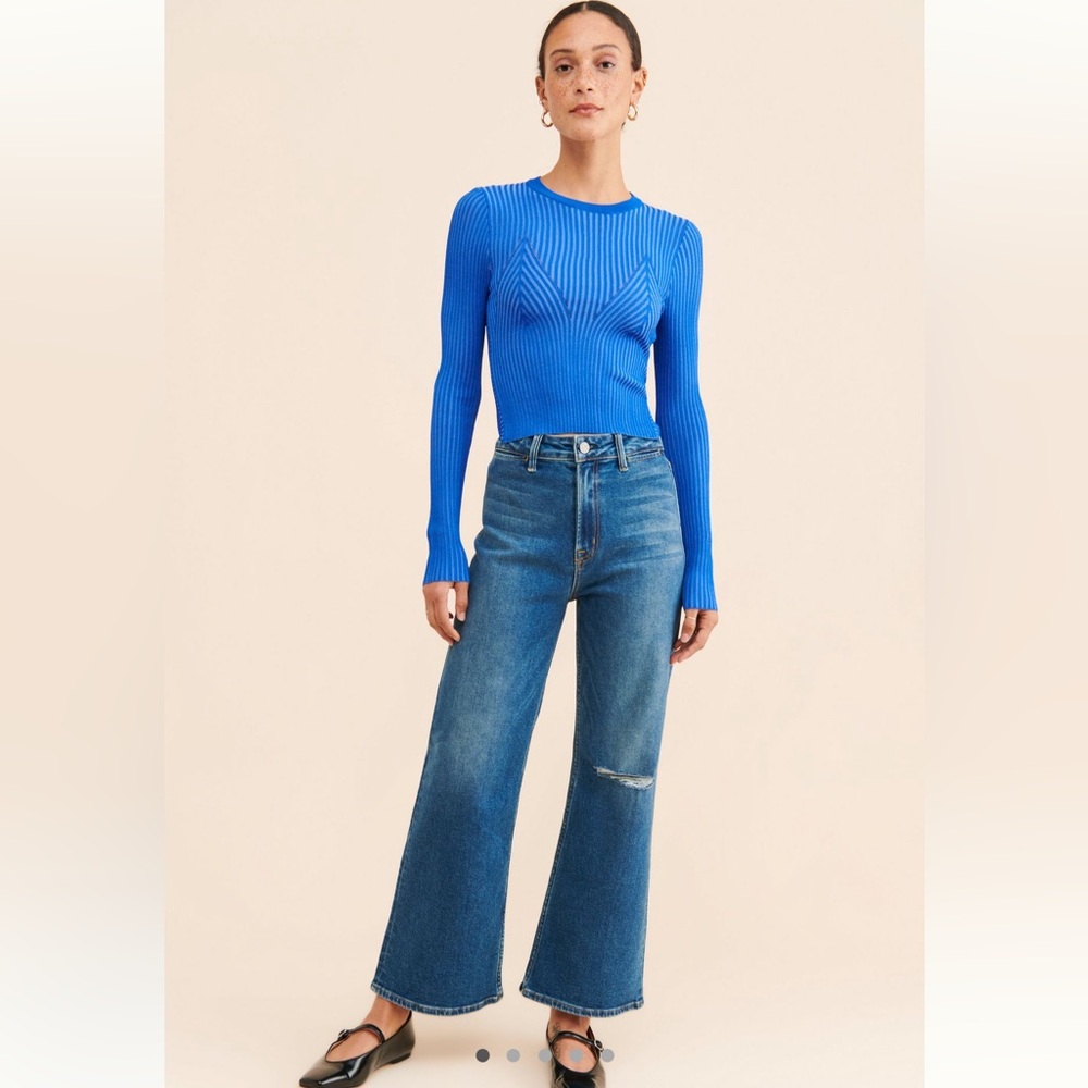 NOEND Denim Queen Wide Leg Jean. Size 30